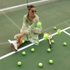 Piper & Scoot: The Kennedy Floral Maxi Dress In Green Dresses