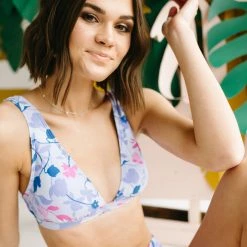 Piper & Scoot SWIM: Splendid Floral Flury Halter Bra