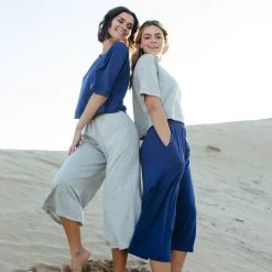 Piper & Scoot The Paris Jersey Tee In Navy