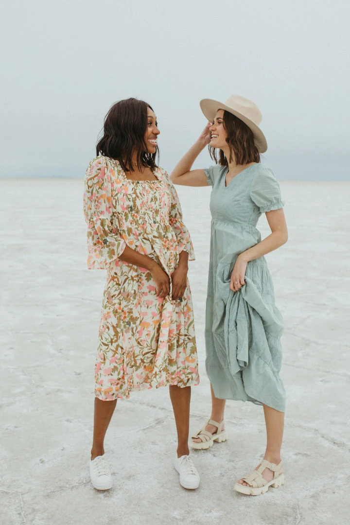 Piper & Scoot Dresses The Schifano Wildflower Dress In Pink