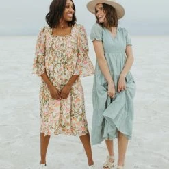 Piper & Scoot The Tayley Tiered Maxi Dress In Cloud Blue