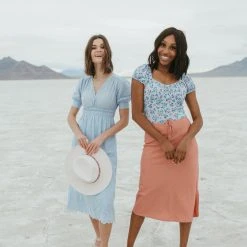 Piper & Scoot Tops The Judd Floral Bodysuit In Blue