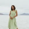 Piper & Scoot The Joan Floral Tank Dress In Green Dresses