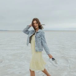 Piper & Scoot The Roads Square Neck Dress In Light Yellow Dresses