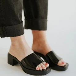 Piper & Scoot Matisse: Wade Heel In Black Shoes