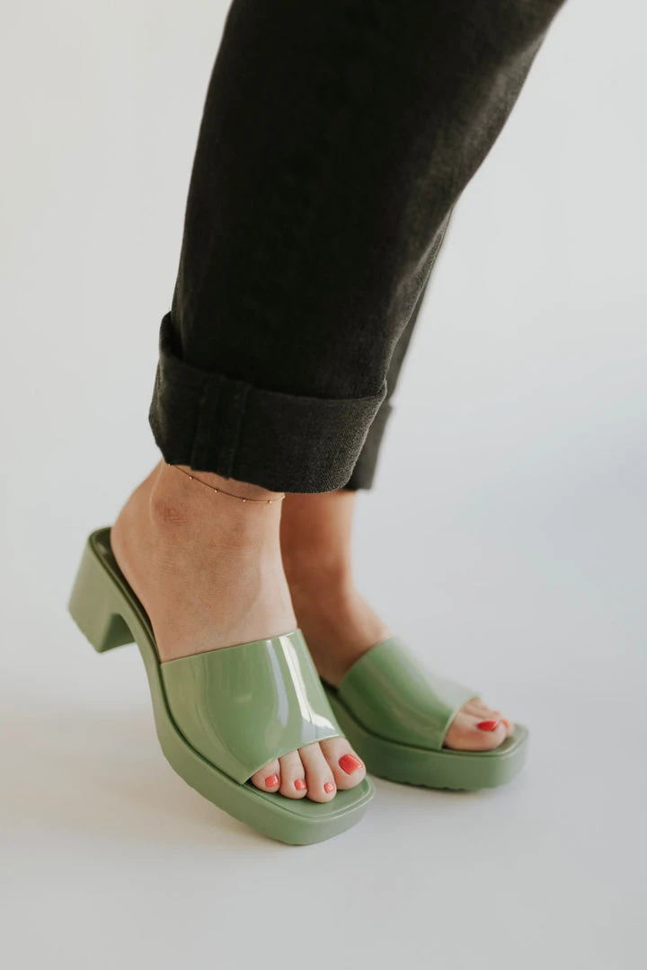 Piper & Scoot Matisse: Wade Heel In Jade