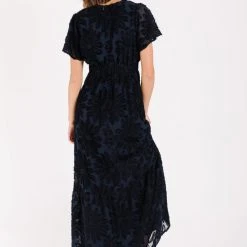 P+S Exclusives Piper & Scoot: The Theater Detail Maxi Dress In Navy