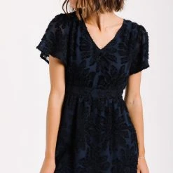 P+S Exclusives Piper & Scoot: The Theater Detail Maxi Dress In Navy