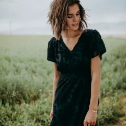 P+S Exclusives Piper & Scoot: The Theater Detail Maxi Dress In Navy