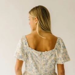 Piper & Scoot Dresses The Fellows Floral Detail Dress In Blue