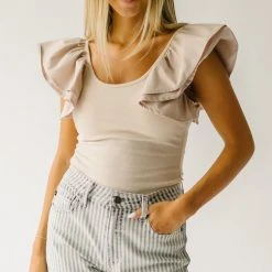 Piper & Scoot Bottoms + Jumpsuits The Kamri High Rise Straight Jean In Light Grey