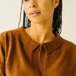 Piper & Scoot The Julius V-Neck Sweater In Chocolate