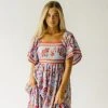 Piper & Scoot Dresses The Meyers Printed Midi Dress In Periwinkle