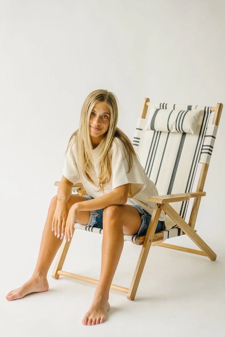 Piper & Scoot Accessories The Tommy Chair In Vintage Black Stripe