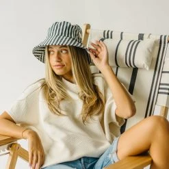 Piper & Scoot Accessories The Tommy Chair In Vintage Black Stripe