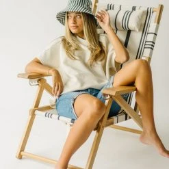 Piper & Scoot Accessories The Tommy Chair In Vintage Black Stripe