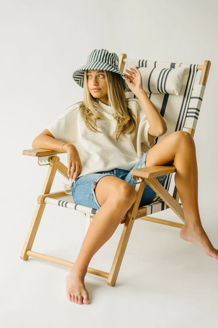 Piper & Scoot Accessories The Tommy Chair In Vintage Black Stripe