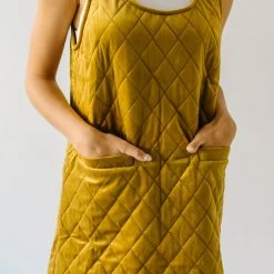 Piper & Scoot Dresses The Zoella Overall Dress In Moss