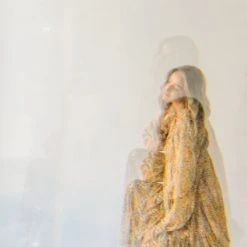 Piper & Scoot The Kerry Floral Tie Dress In Mustard