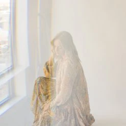 Piper & Scoot The Kerry Floral Tie Dress In Mustard