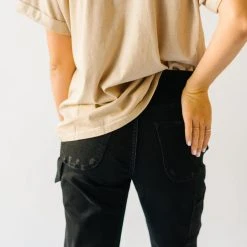 Piper & Scoot The Three Palms Graphic Tee In Sand