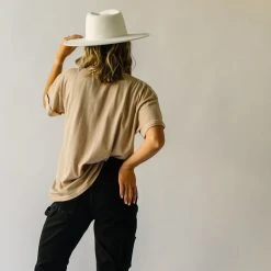 Piper & Scoot The Three Palms Graphic Tee In Sand