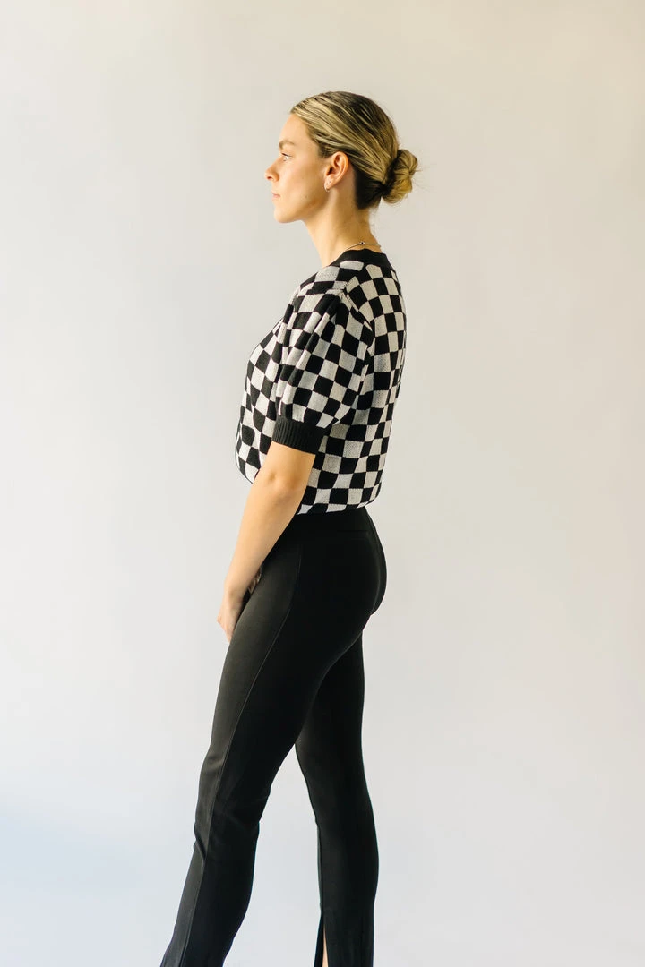 Piper & Scoot Bottoms + Jumpsuits The Kysa Ponte Trouser Pant In Black