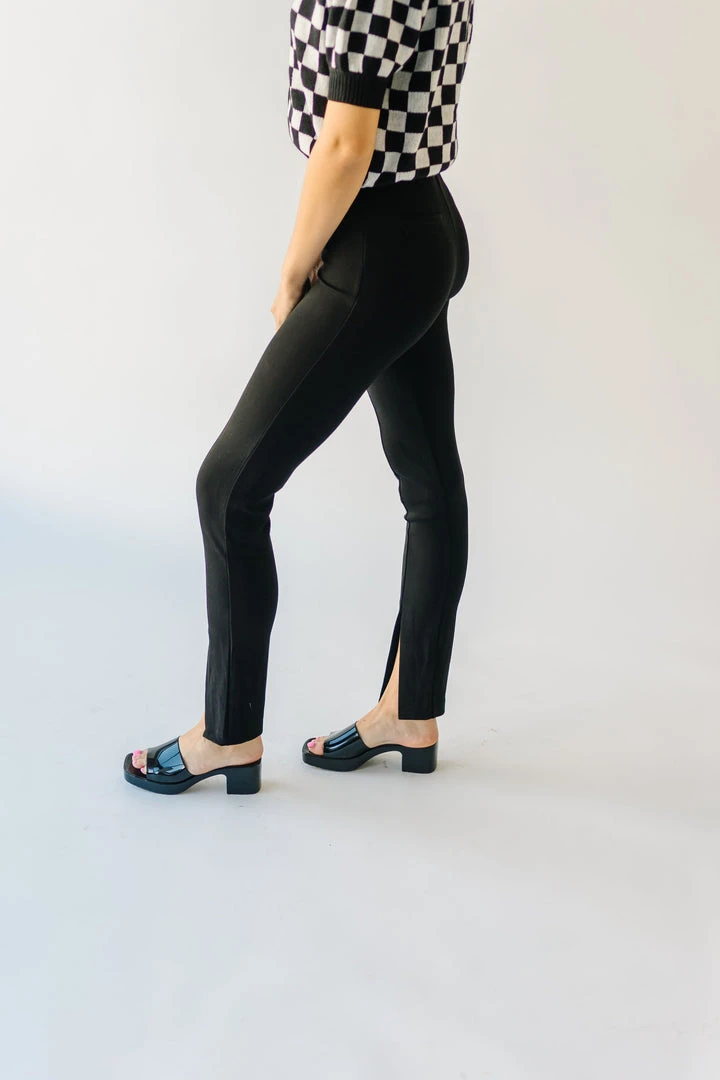 Piper & Scoot Bottoms + Jumpsuits The Kysa Ponte Trouser Pant In Black