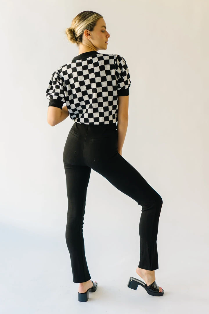 Piper & Scoot Bottoms + Jumpsuits The Kysa Ponte Trouser Pant In Black