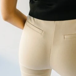 Piper & Scoot The Kysa Ponte Trouser Pant In Ivory