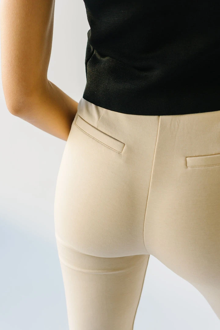 Piper & Scoot The Kysa Ponte Trouser Pant In Ivory