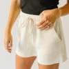 Piper & Scoot The Mozzie Textured Short In Cream Sets