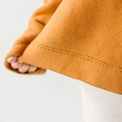 Piper & Scoot Tops The Rue Textured Sweater In Butterscotch