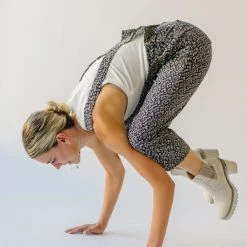 Piper & Scoot The Bruno Floral Overalls In Black Bottoms + Jumpsuits