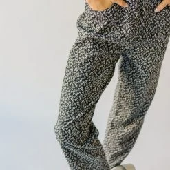 Piper & Scoot The Bruno Floral Overalls In Black Bottoms + Jumpsuits