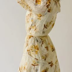 Piper & Scoot The Albert Floral Textured Dress In Ivory