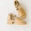 Piper & Scoot Seychelles: United Studs Sandal In Vacchetta Leather Shoes