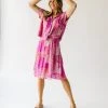 Piper & Scoot: The San Lucas Patchwork Skirt In Fuchsia Bottoms + Jumpsuits