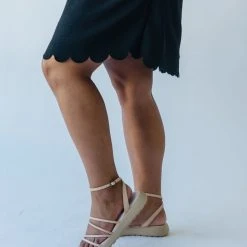 Piper & Scoot The Scotty Scallop Dress In Black Dresses