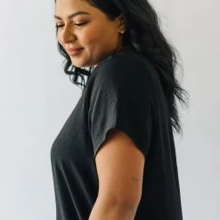 Piper & Scoot The Scotty Scallop Dress In Black Dresses