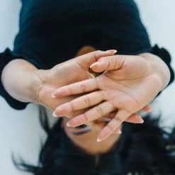 Piper & Scoot The Fairview Crochet Detail Sweater In Black Tops