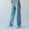 Piper & Scoot Bottoms + Jumpsuits Denim: Gentry High Rise Straight Jean In Light Blue