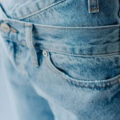 Piper & Scoot Bottoms + Jumpsuits Denim: Gentry High Rise Straight Jean In Light Blue