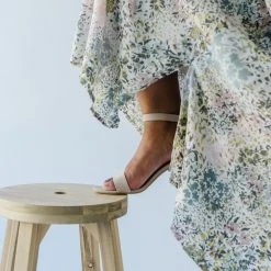 Piper & Scoot Dresses The Garmin Maxi Dress In Cream Abstract