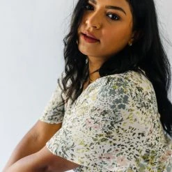 Piper & Scoot Dresses The Garmin Maxi Dress In Cream Abstract