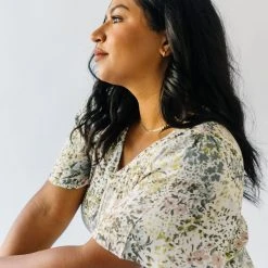 Piper & Scoot Dresses The Garmin Maxi Dress In Cream Abstract