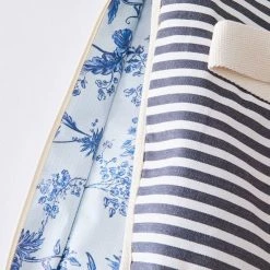 Piper & Scoot The Cooler Tote Bag In Navy Stripe