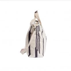 Piper & Scoot The Cooler Tote Bag In Vintage Black Stripe