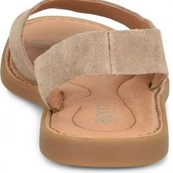 Piper & Scoot Born: The Inlet Sandal In Beige Suede