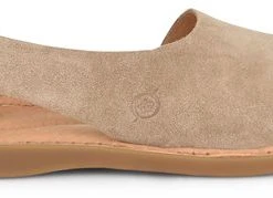 Piper & Scoot Born: The Inlet Sandal In Beige Suede